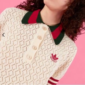 Adidas x Gucci Cotton Polo